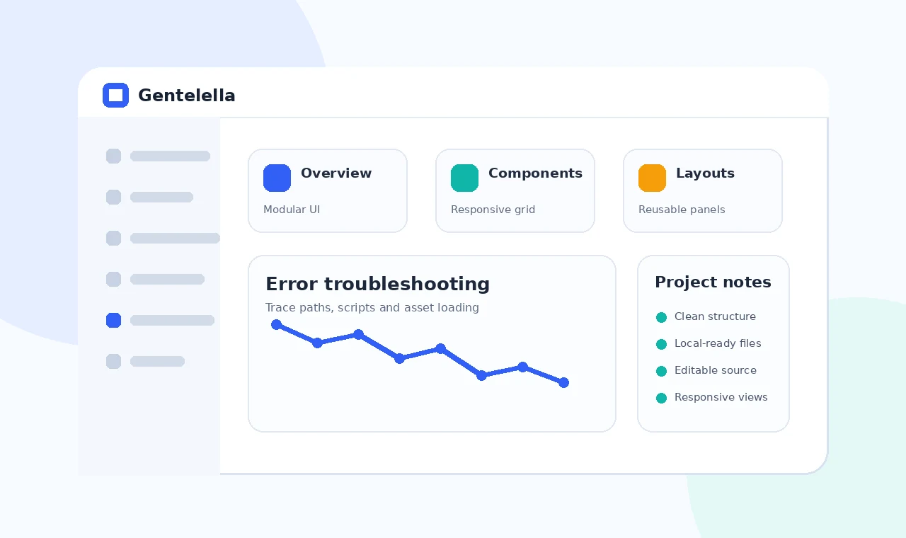 How to Fix Common Gentelella Dashboard Errors original illustration