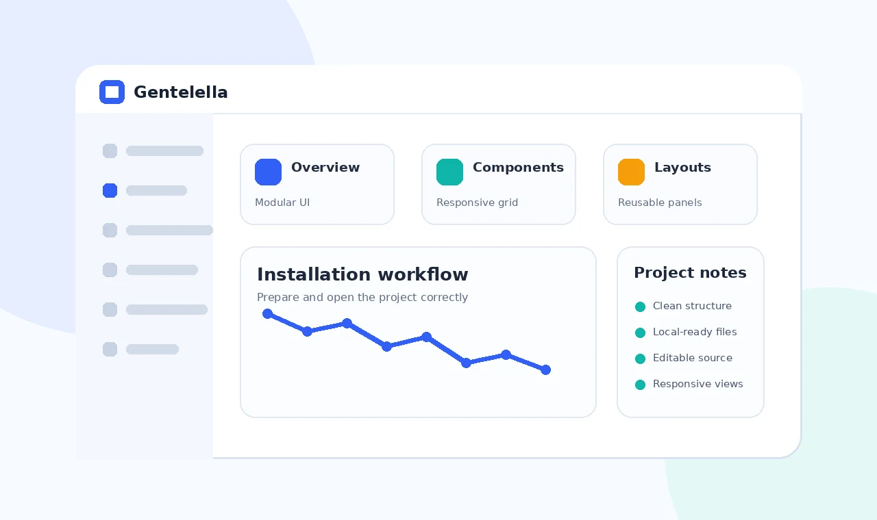How to Install Gentelella Dashboard Files illustration